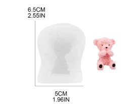 Molde silicona osito boca tapada 